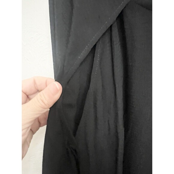 AllSaints Lucas Blouse Vented Shoulder Long Sleeve Blouse Black size Medium Boxy - Picture 5 of 9